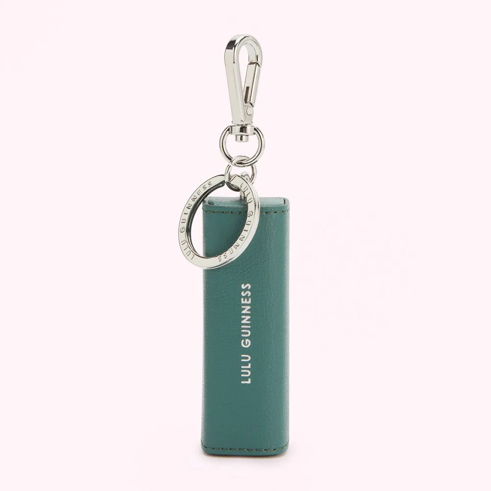 SEAPINE LEATHER LIPSTICK HOLDER KEYRING