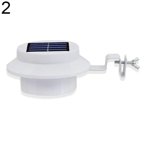 Solar Powered Outdoor Garden Light Fence Corridor Wall Roof Yard 3 LED Lamp