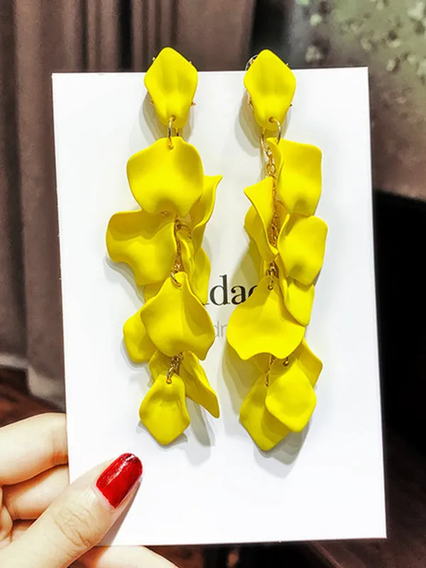 Stylish Tasseled Acrylic Earrings Accessories