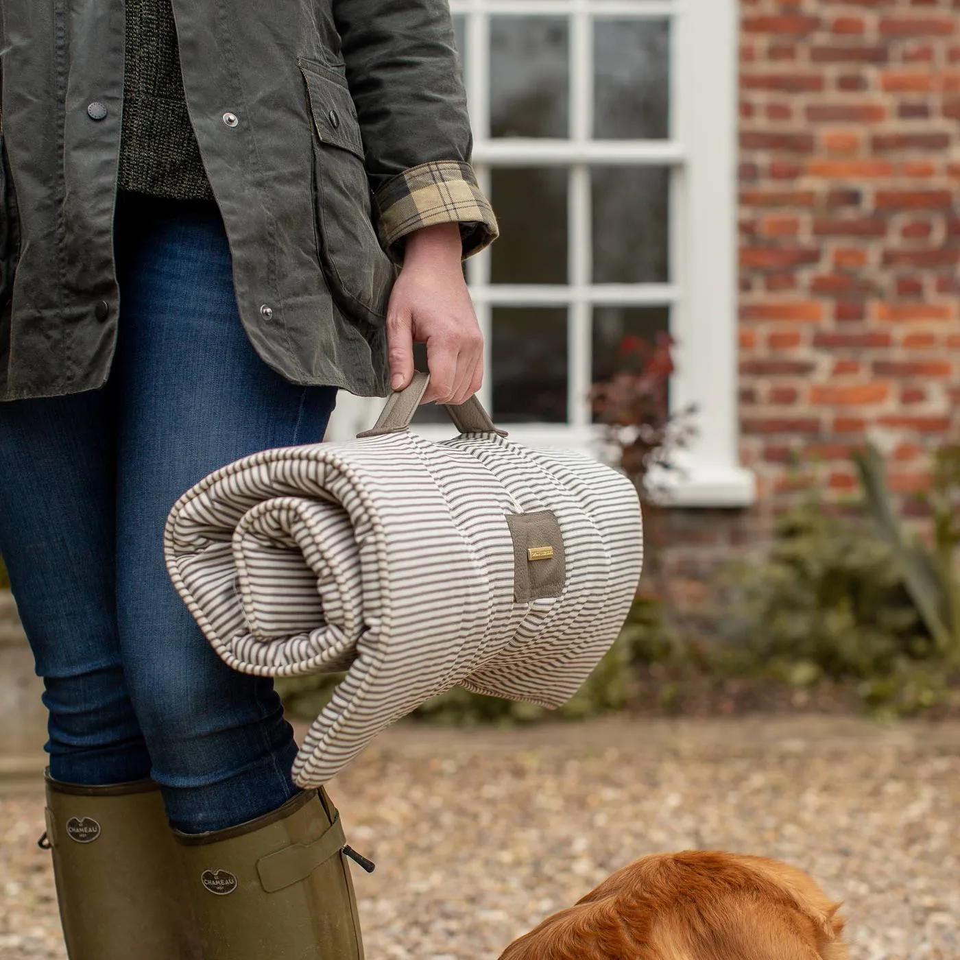 Travel Mat in Regency Stripe by Lords & Labradors