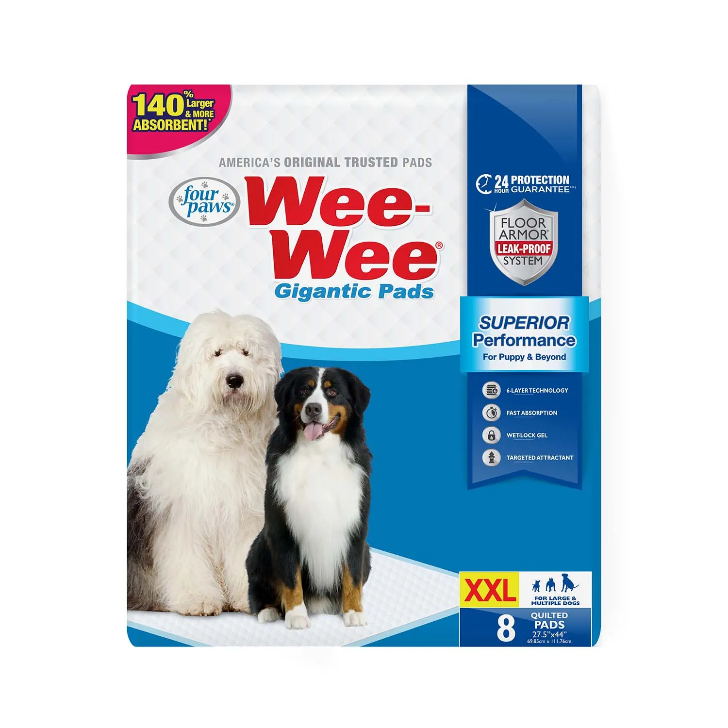 Wee-Wee Superior Performance Gigantic Dog Pee Pads