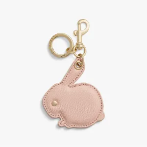 Zodiac Charm - Saffiano Leather - Rose Quartz (Year of the Rabbit)